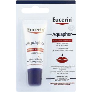 Eucerin Aquaphor Dry And Cracked Lip Balm Sos Lip Repair, meerkleurig, 10 ml