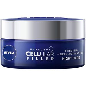 NIVEA Hyaluron Cellular Filler Anti-Age Night Cream Nachtcrème Gezicht, Nek 50 ml