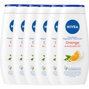 Nivea Douchegel - Orange en Avocado Oil - 6 x 250 ml