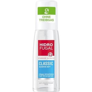 Hidrofugal Klassieke verstuiver (75 ml), sterke anti-transpirant bescherming met subtiele geur, deodorant voor betrouwbare bescherming zonder ethylalcohol