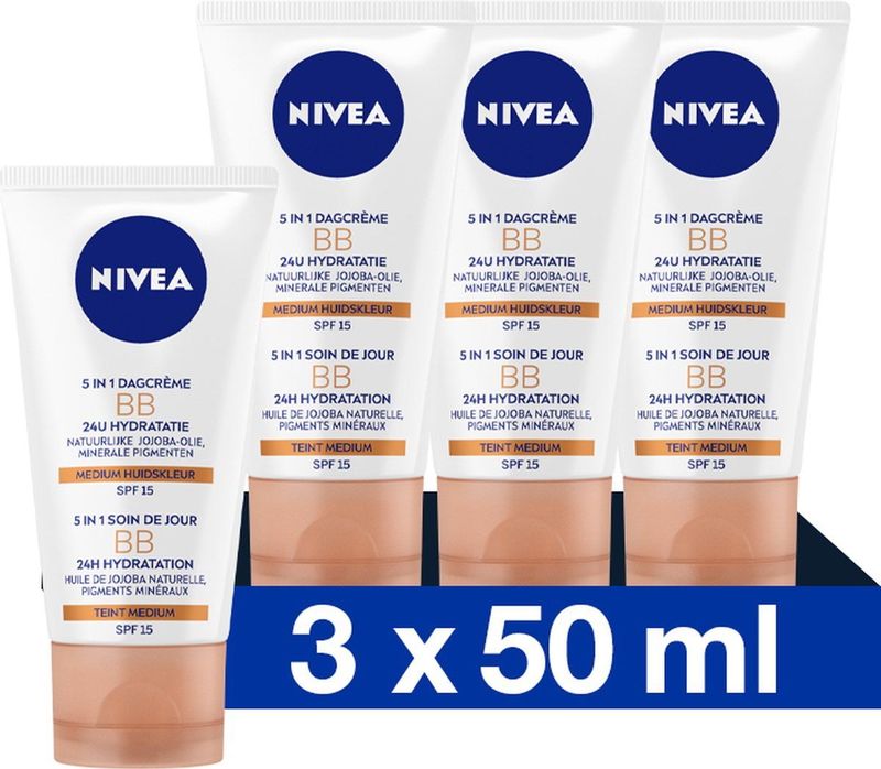 NIVEA - Essentials 5in1 BB Dagcrème - Getint - Lichte Huid - SPF 15