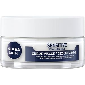 NIVEA MEN Sensitive Dagcrème - Gezichtscrème voor Gevoelige huid - Met kamille en vitamine E - Alcoholvrij - 50 ml