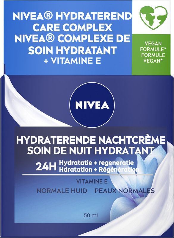 NIVEA - Essentials - Hydraterende Nachtcrème - 50ml - Voor Normale of Gemengde Huid