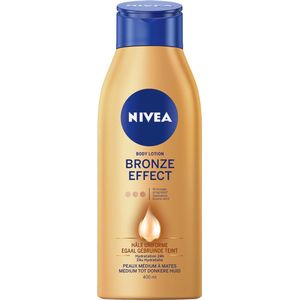 NIVEA Bronze Effect Bodylotion - Egaal Gebruinde teint - Hydrateert en bruint - Met ginkgo biloba en druivenpitolie - 400 ml