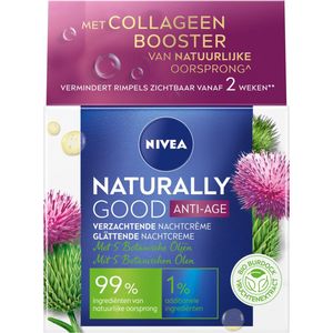 Nivea - Naturally Good - Nachtcrème - 50ml - Bio Burdock en Arganolie