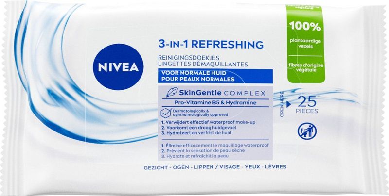 NIVEA Reinigingsdoekjes Verfrissend - 25 stuks
