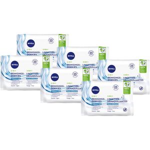 NIVEA - 3-in-1 Verfrissende Reinigingsdoekjes - 100% Natuurlijke Oorsprong - Voor Normale Tot Gemengde Huid