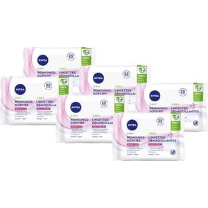 NIVEA - 3-in-1 Reinigingsdoekjes - Verfrissend - Alcoholvrij - 100% Natuurlijke Ingrediënten