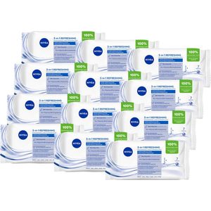 NIVEA 3-in-1 Reinigingsdoekjes Mini - 12x7stuks - Voordeelverpakking