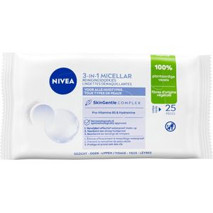 NIVEA 3-in-1 Micellair Doekjes - 25 stuks - Reinigingsdoekjes
