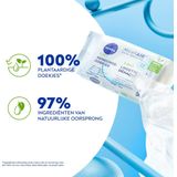 NIVEA - 3-in-1 Skin Breathe - Reinigingsdoekjes - Waterproof - 100% Plantaardig