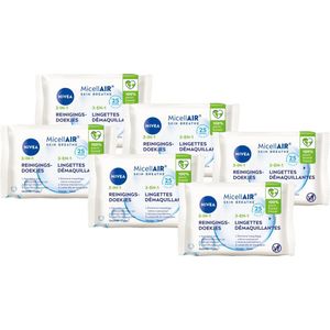 NIVEA - 3-in-1 Skin Breathe - Reinigingsdoekjes - Waterproof - 100% Plantaardig
