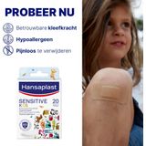 Hansaplast Kids Sensitive Dieren Pleisters - Wondpleisters - Wondverzorging Kinderen - Kinderpleisters - 20 Stuks