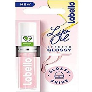 Labello Lip Oil Glossy effect - Glossy Shine 5,5 ml, lipgloss met veganistische formule, volumeloss, 100% natuurlijke lipgloss