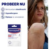 Hansaplast Sensitive XL Pleisters - Wondpleisters - Wondverzorging - Grote Pleisters - Eilandpleister 6x7 cm - 5 Stuks