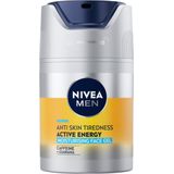 NIVEA MEN Active Energy Wake-up Gezichtsgel - Droge huid - Met cafeïne - Hydraterend en verstevigend - 50 ml