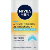 NIVEA MEN Active Energy Wake-up Gezichtsgel - Droge huid - Met cafeïne - Hydraterend en verstevigend - 50 ml