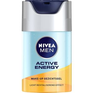 NIVEA MEN Active Energy Wake-up Gezichtsgel - Droge huid - Met cafeïne - Hydraterend en verstevigend - 50 ml