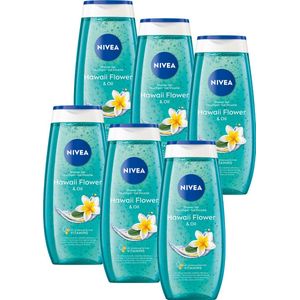NIVEA Frangipani & Oil Douchegel – Shower Gel Met Vitamine C & E – Hydrateert de huid - Voordeelverpakking - 6 x 250 ml