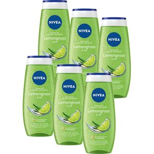 NIVEA Lemon & Oil Douchegel – Met vitamine C & E - Duurzaam product - Voordeelverpakking: 6 x 250 ml
