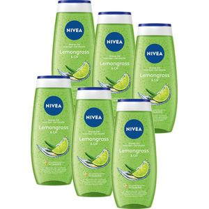 NIVEA Lemon & Oil Douchegel – Shower Gel Met vitamine C & E - Voordeelverpakking - 6 x 250 ml