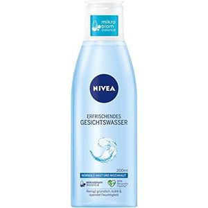 NIVEA Verfrissend gezichtswater voor normale en gemengde huid (200 ml), gezichtstoner stimuleert en verfrist de huid, mild gezichtswater geeft intensieve hydratatie
