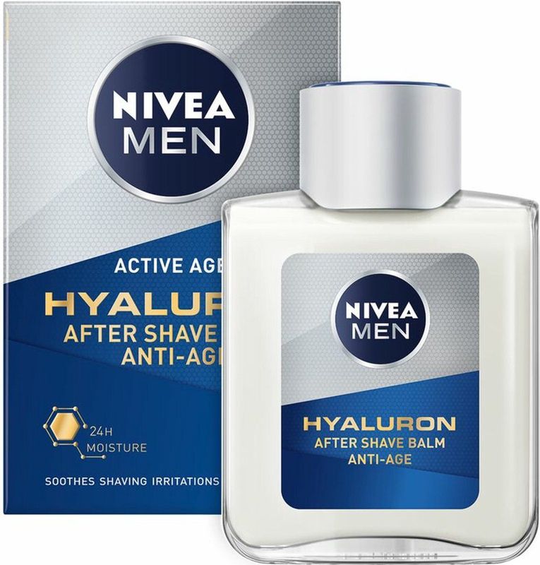 NIVEA - Men Anti-Age Hyaluronzuur After Shave Balm - 6 x 100 ml - Voordeelverpakking