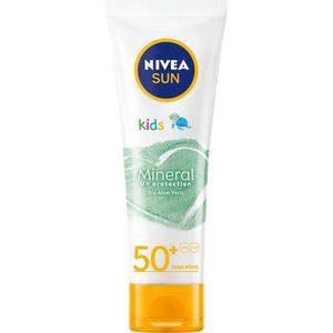 NIVEA SUN KIDS MINERAL UV Protection Zonnebrand Crème Gezicht SPF50+ - Zonnecreme Baby en Kinderen - Zonnebrandcreme - 50ML