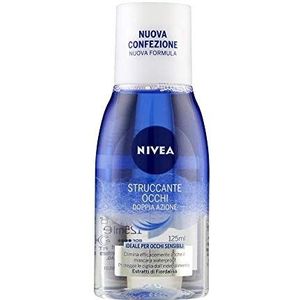 NIVEA Double Effect Eye Make Up Remover 125ml, 4 stuks