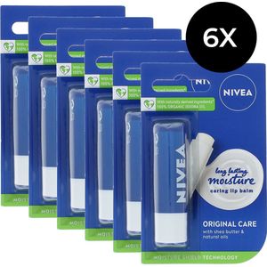 Nivea Original Care Lippenbalsem - 6 x 5,5 ml