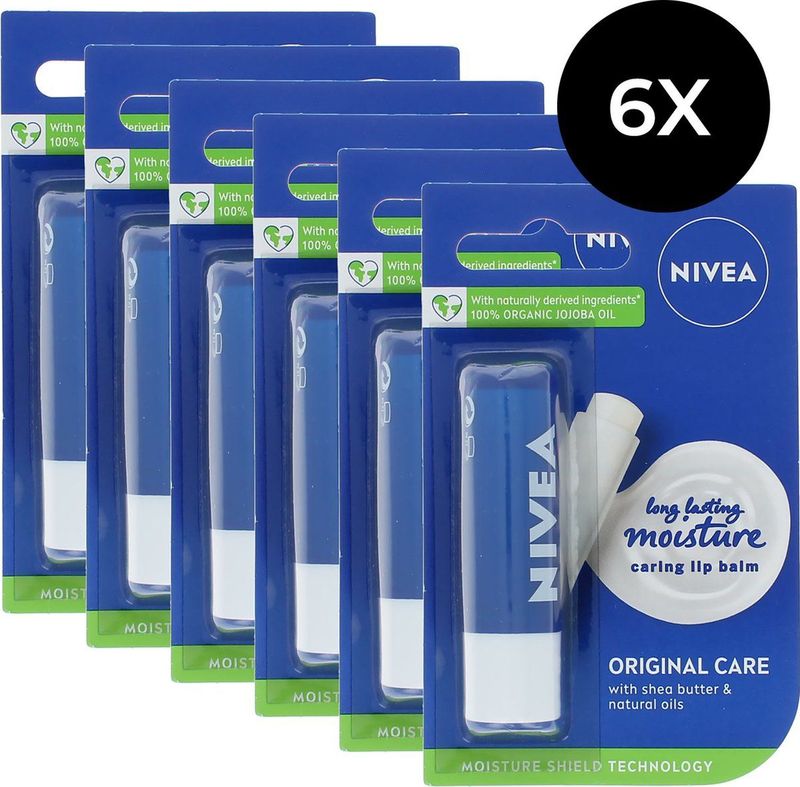 Lippenbalsem - Original Care - 6 x 5,5 ml