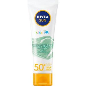 NIVEA SUN Zonnecrème Gezicht, Kinderen, minerale UV-bescherming, SPF 50+, 50 ml