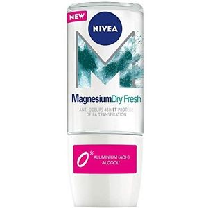 Nivea Magnesium Dry Fresh Deodorant Ball voor dames (1 x 50 ml), anti-transpirant zonder aluminiumzouten, roll-on, 48 uur fris gevoel