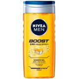 NIVEA MEN Boost Douchegel - 250ml - Verfrissende Formule - 24 Uur Effect
