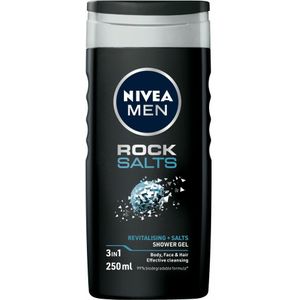 12x Nivea Men Rock Salts Douchegel 250 ml