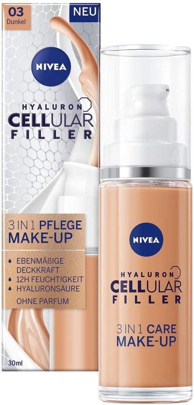 Nivea Cellular Filler 3in1 Make-up Foundation - 03 Donker