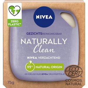 NIVEA Naturally Clean Face Bar Verzachtend - Gezichtsreiniging - 75 gr.