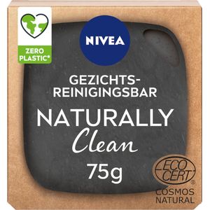 NIVEA Naturally Clean Face Reinigingsbar Zuiverende Scrub - Gezichtsscrub - Douchescrub- Gezichtsreiniging - 75 gr.