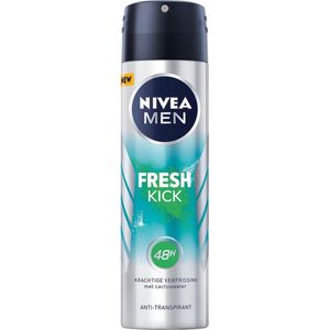 Nivea Men Fresh Kick Antitranspirant Spray - 4 voor €10.00