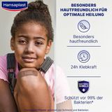 Hansaplast - Pleisters Sensitive Strips - Donker - Hypoallergene - Huidvriendelijk