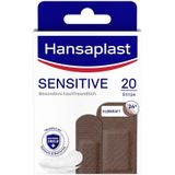 Hansaplast - Pleisters Sensitive Strips - Donker - Hypoallergene - Huidvriendelijk