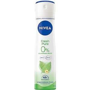 NIVEA Fresh Pure Deodorant Spray (150 ml) zonder aluminium (ACH) met jasmijngeur en verfrissende formule, deodorant met 48 uur bescherming en unieke formule INFINIFRESH