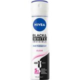 NIVEA - Black & White Invisible Clear - Deodorant Spray - 150ml