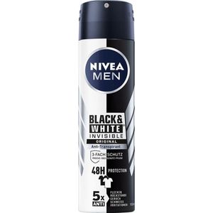 Nivea - Men - Deodorant - Spray - Black & White Invisible Original - 150 ml
