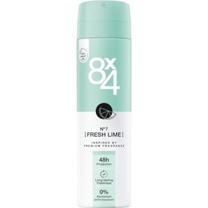 8x4 women Deodorant No.7 Fresh Lime 150 ml