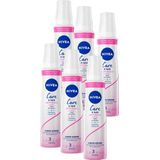 NIVEA Care & Hold Soft Touch Haarmousse - Caring Mousse Volume - Haarstyling - Haarschuim Krullen - 150ml