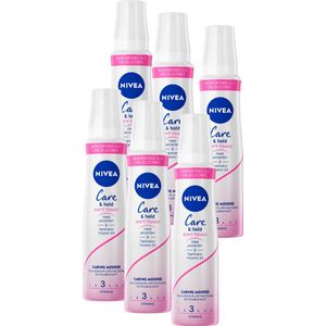 NIVEA Care & Hold Soft Touch Haarmousse - Caring Mousse Volume - Haarstyling - Haarschuim Krullen - 150ml