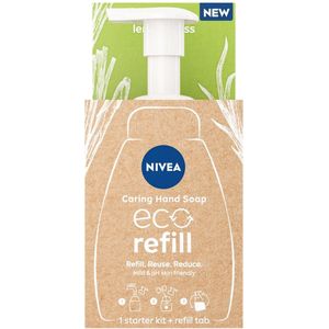 Nivea Caring Hand Soap Eco Refill Starter Kit - Lemongrass Scent