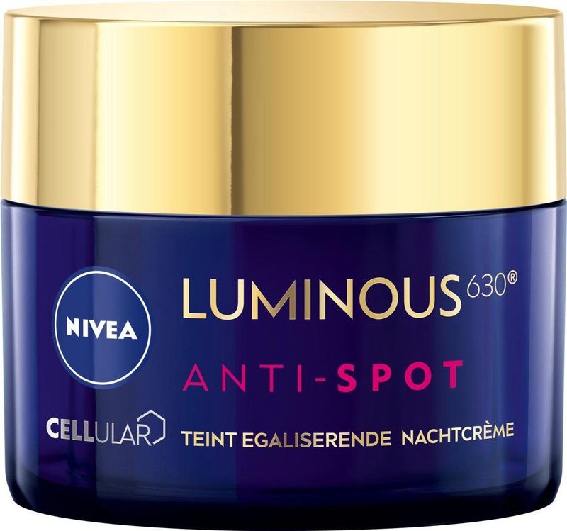 NIVEA Cellular LUMINOUS630 ANTI-SPOT Teint Egaliserende Nachtcrème - 50 ml