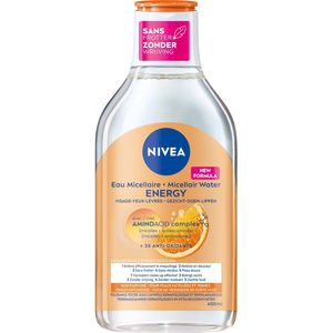 NIVEA Micellair Water Energy - Gezichtsreiniger - Met aminozuren - pH-neutraal - Vitamine C - 400 milliliter